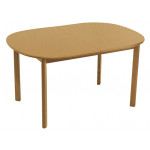 ATENE τραπέζι ενιαίου χώρου ξύλινo ΦΥΣΙΚΟ, 95x137(+40)xH75